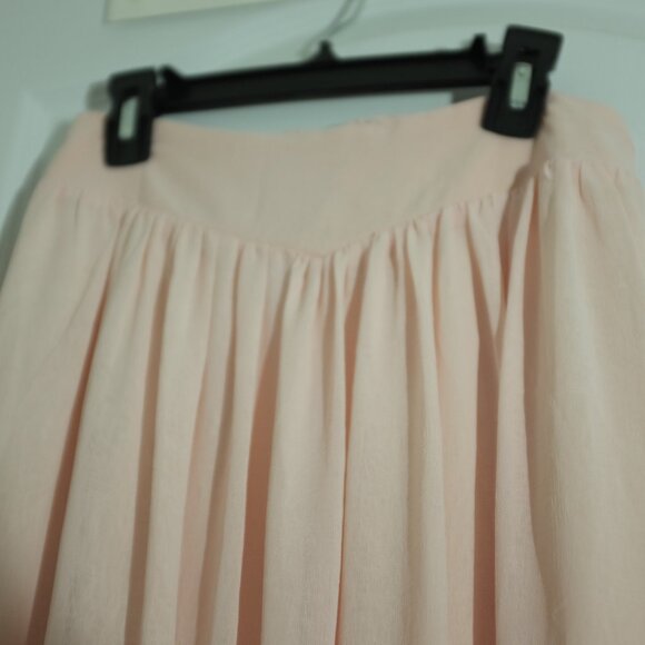 Pins & Needles blush pink maxi crepe skirt size 24 - Picture 3 of 11